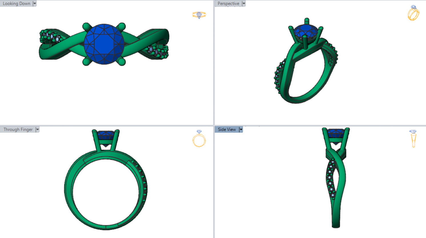 bride solitaire ring sr0076 3D print model_25