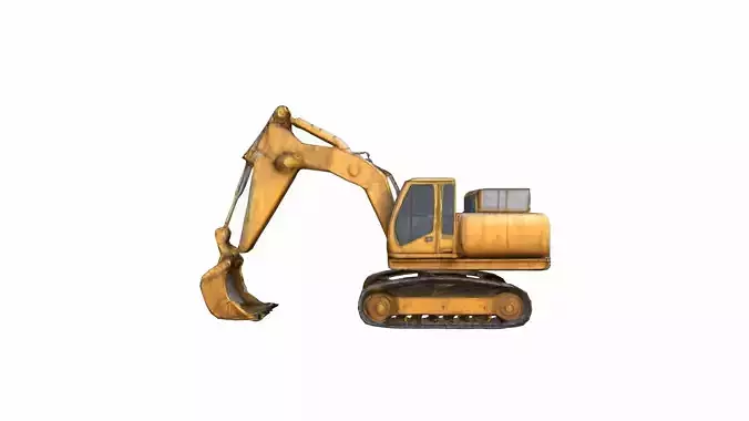 3d Model Dragline Excavator Heavy Construction Machinery 3D model