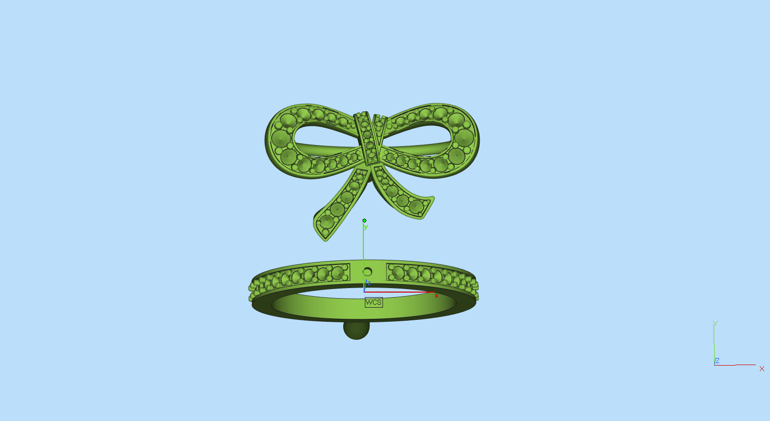 Bow Ring 3D print model_16