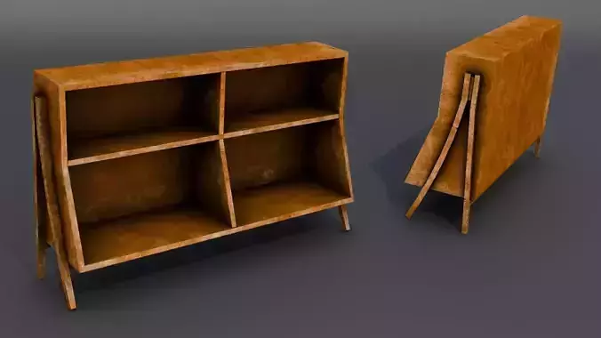 1960s-Inspired Vintage Bookshelf