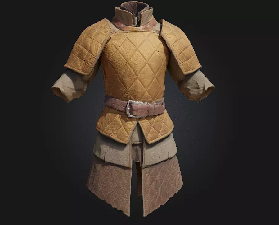 Quilted Guardian Armor of Enduring Resolve Free 3D model