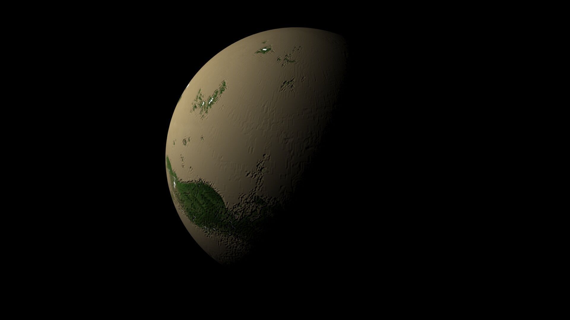 Terraformed Venus 3D model_3