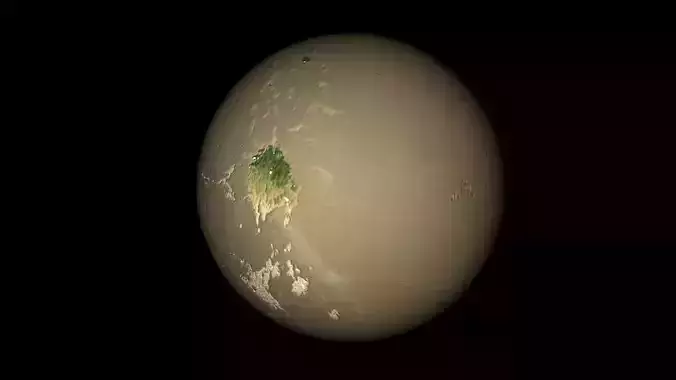 Terraformed Venus 3D model
