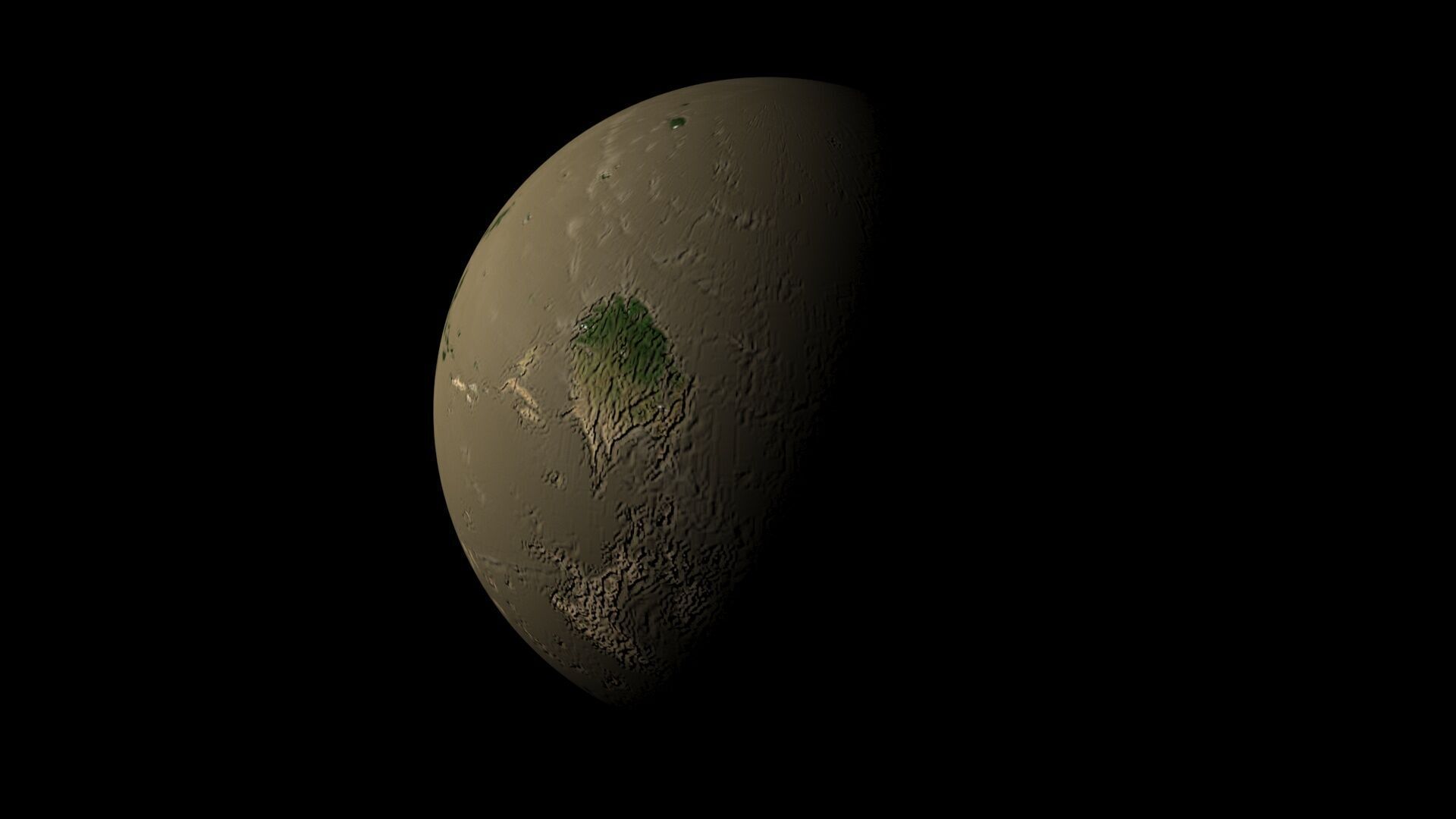Terraformed Venus 3D model_7
