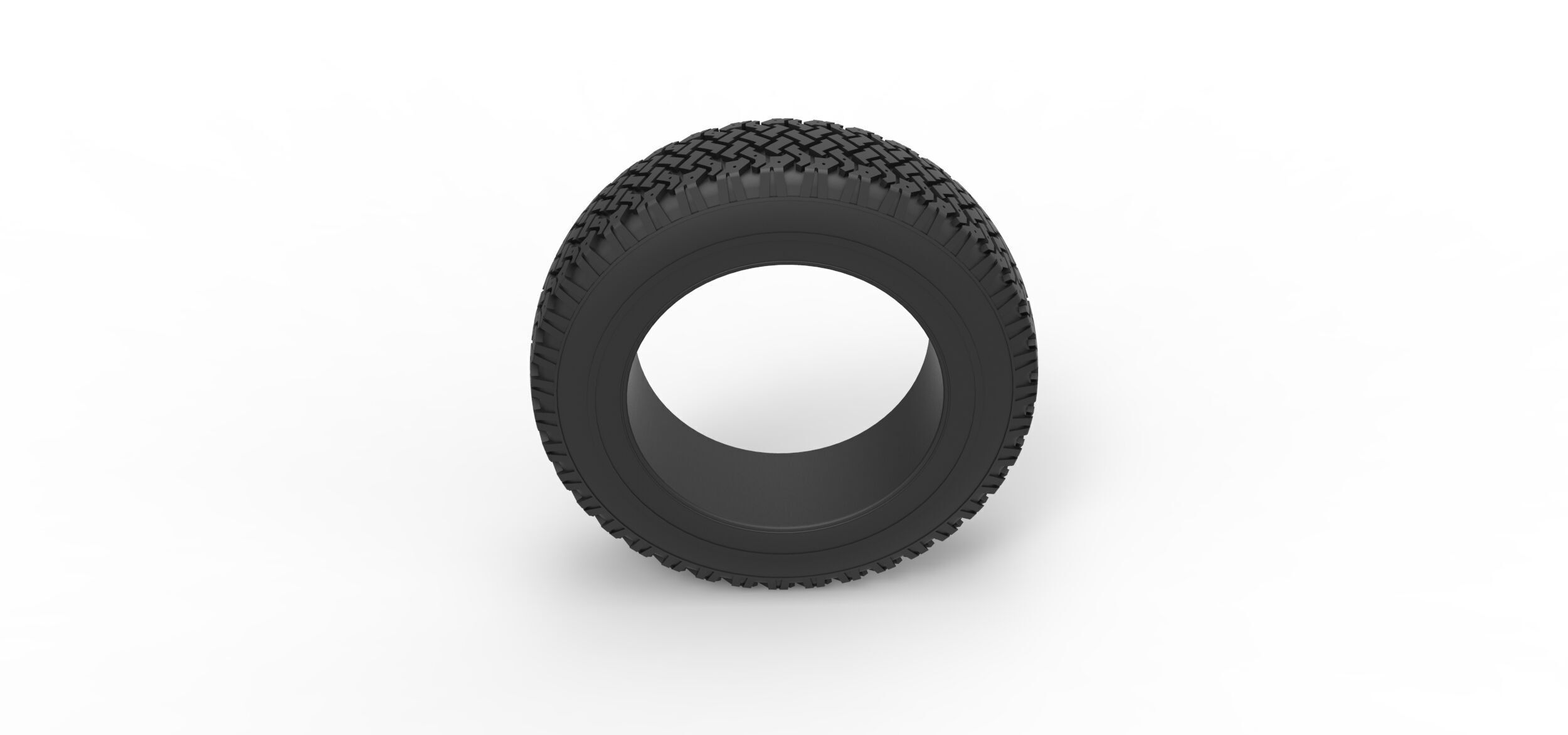 Offroad tire 137 Scale 1 to 25 3D print model_5