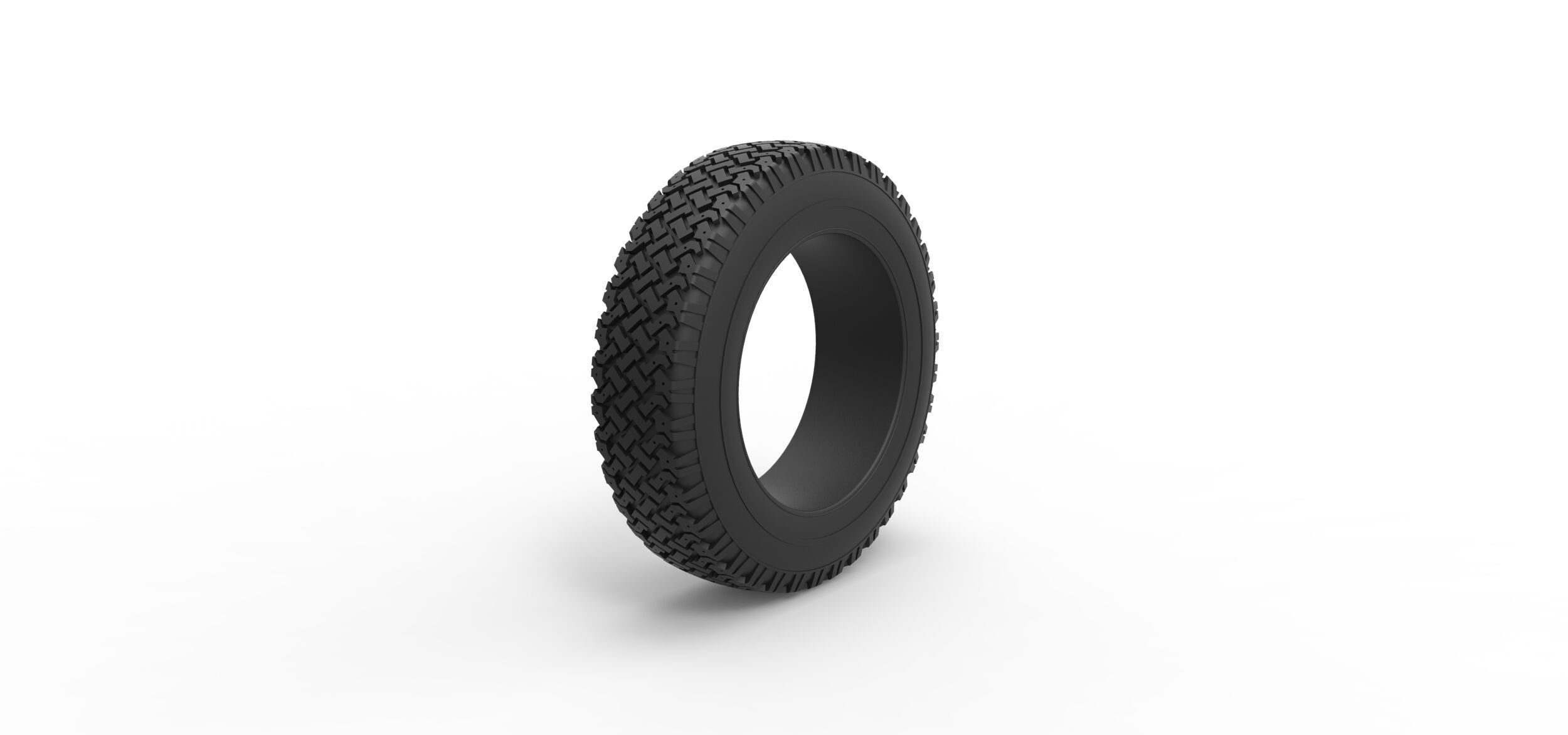 Offroad tire 137 Scale 1 to 25 3D print model_1