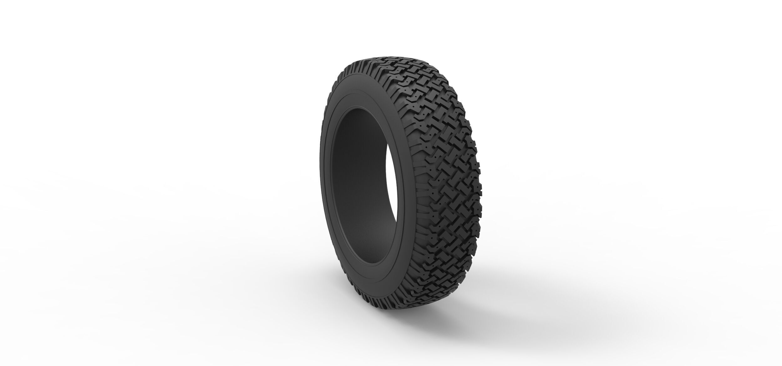 Offroad tire 137 Scale 1 to 25 3D print model_7