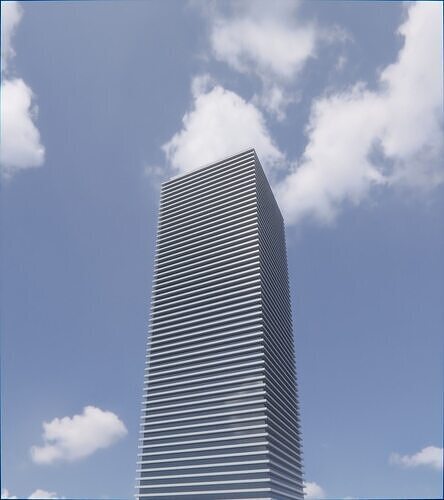 Parametric Building 1a3 3D model 7