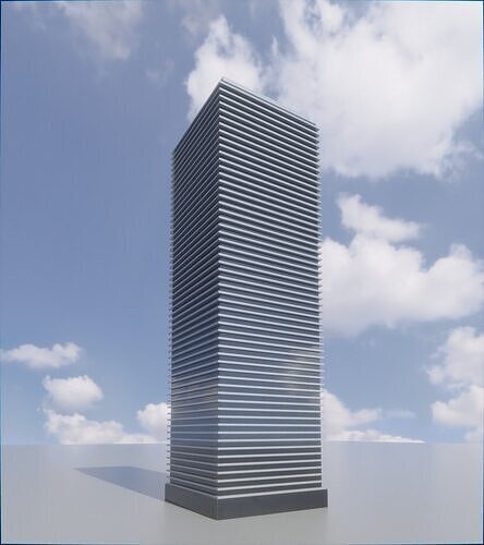 Parametric Building 1a3 3D model 3