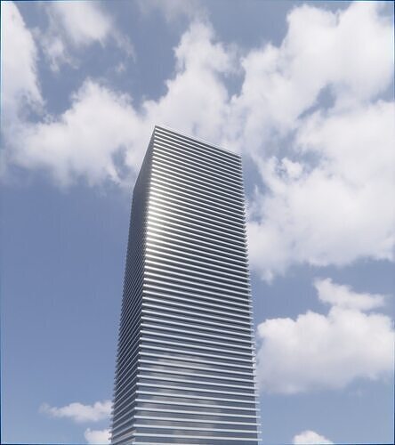 Parametric Building 1a3 3D model 6