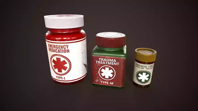 Health Restoration Low-poly 3D model