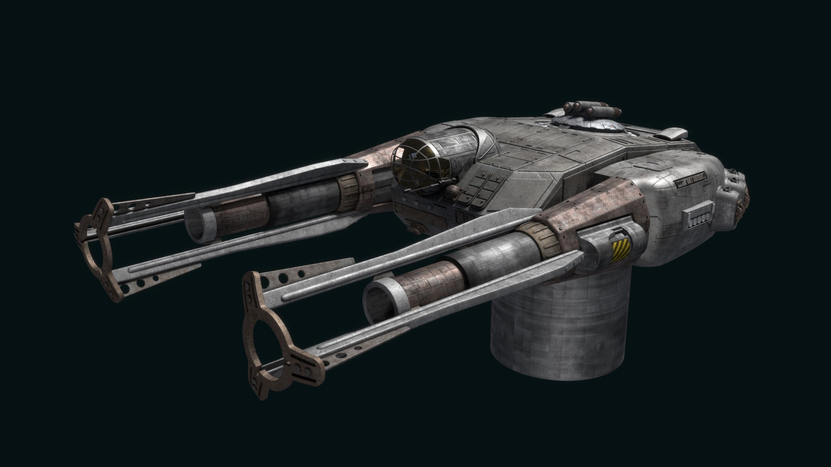 Battlestar Galactica - Main Battery KEW 3D model_1