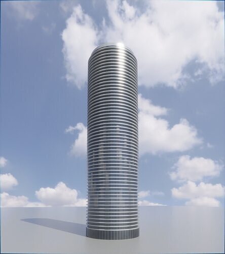 Parametric Building 1b3 3D model 3