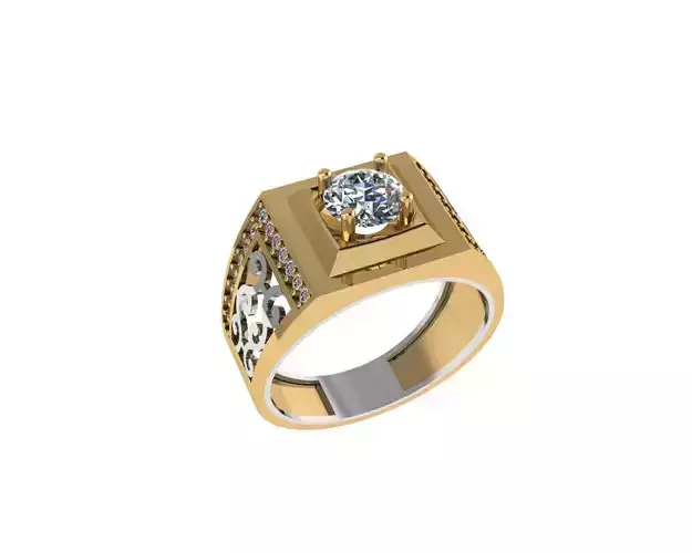Mens Fashion Rings 3D print model