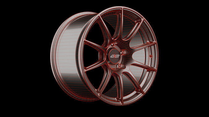 Apex Wheels SM10 Low-poly 3D model 4