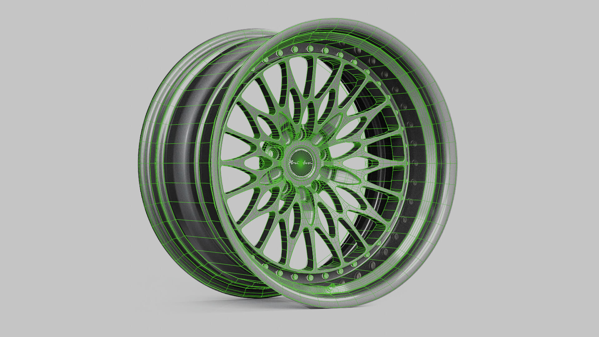 Brixton Forged HS1 Circuit 3pc Low-poly 3D model_2