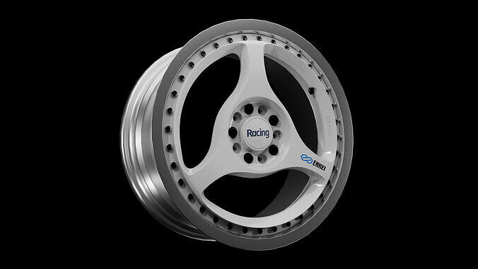 Enkei Racing RS3 Low-poly 3D model 2