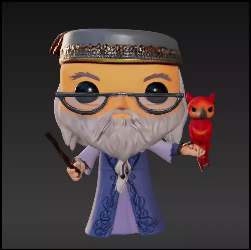 Dumbledore funko pop Free 3D print model