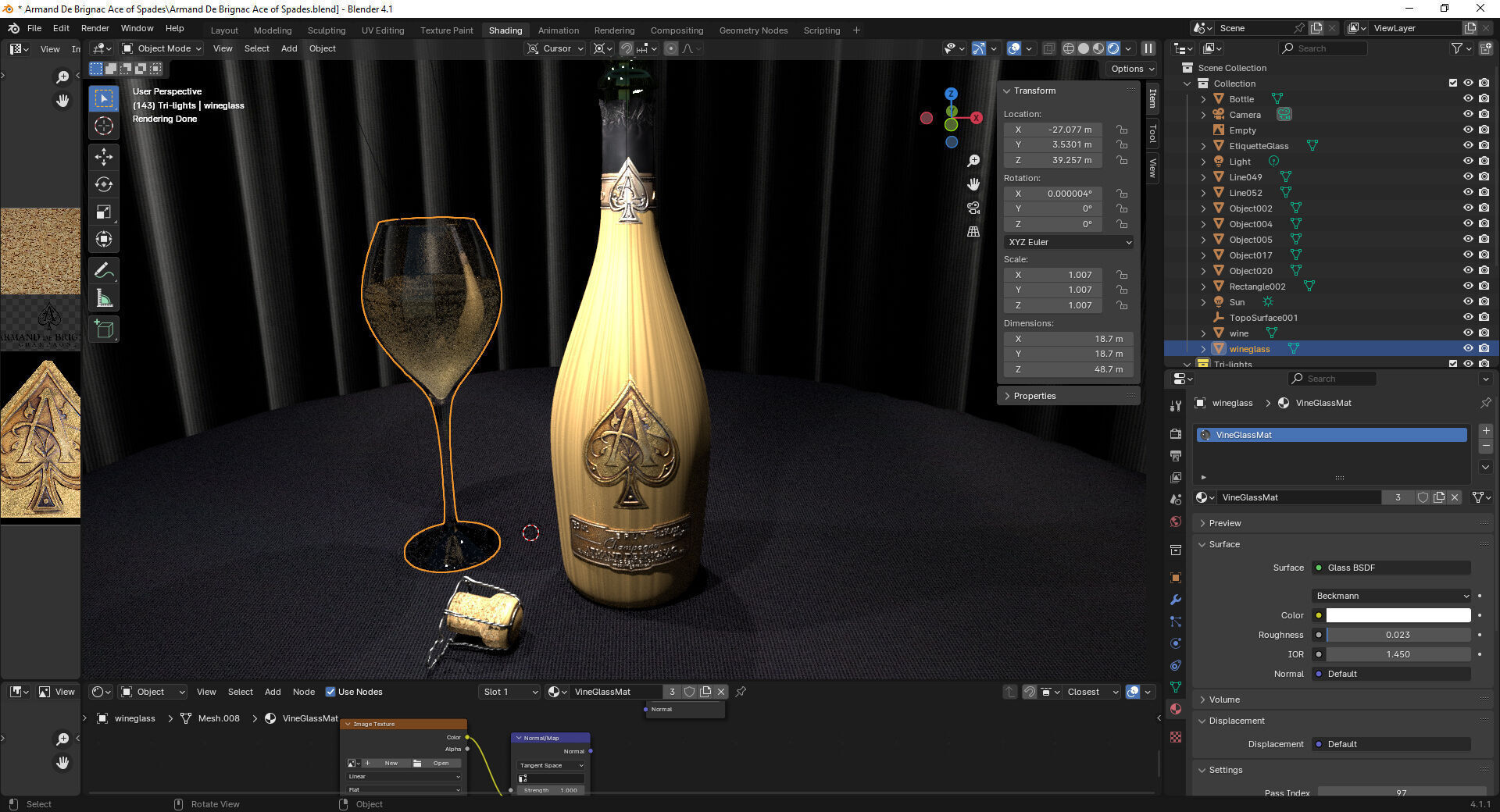 Armand De Brignac Ace of Spades 3D model_12