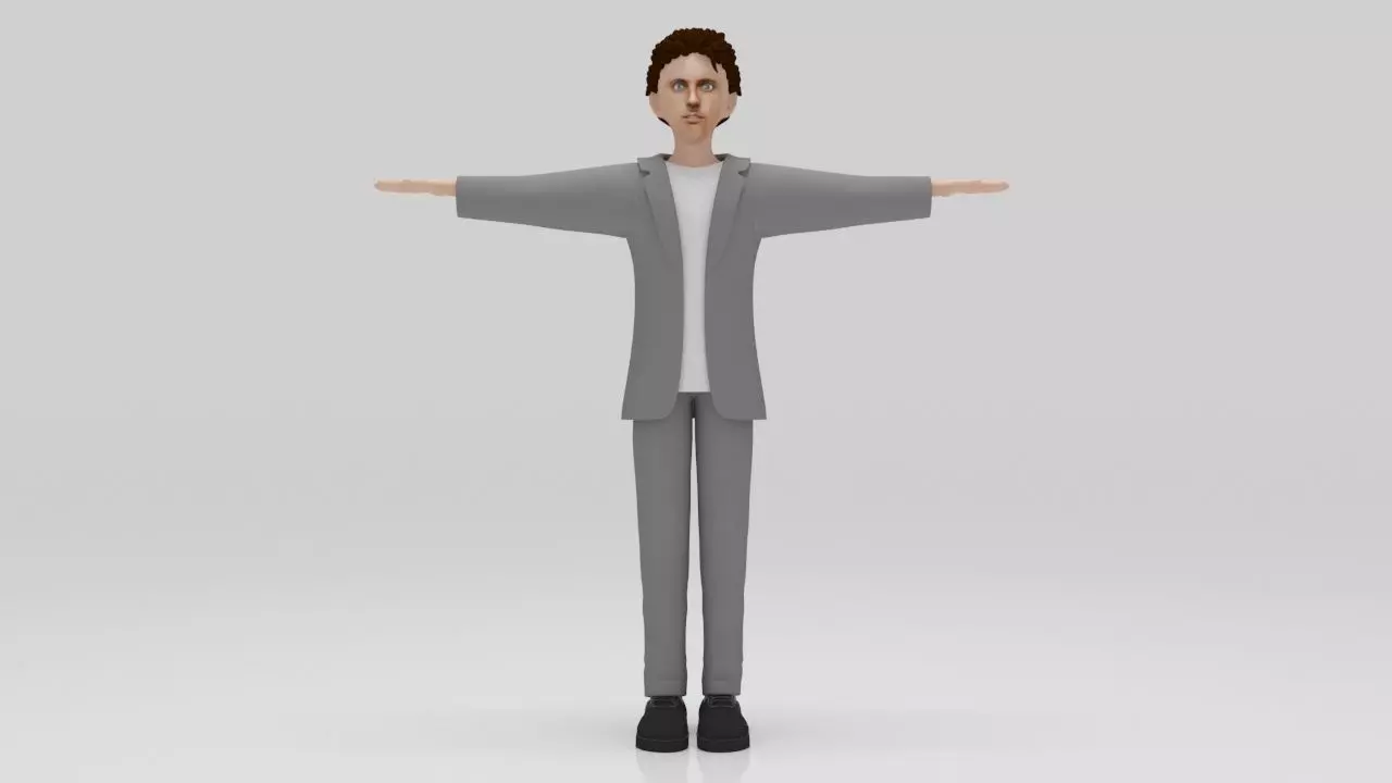 Character Alexsander the great  rigged lowpolys  Low-poly 3D model_0