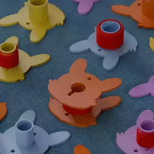 Bunny Spool the cute sewing bobbin 3D print model