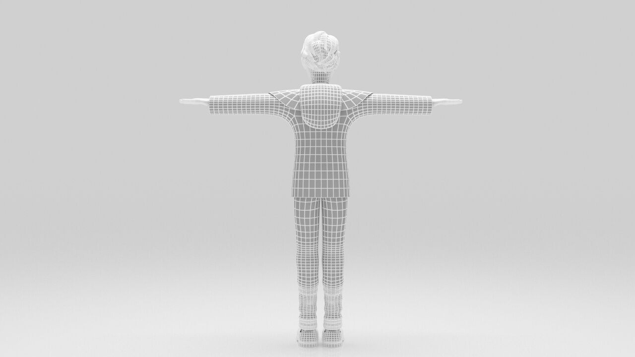 Character Marco Polo rigged lowpolys  Low-poly 3D model_10