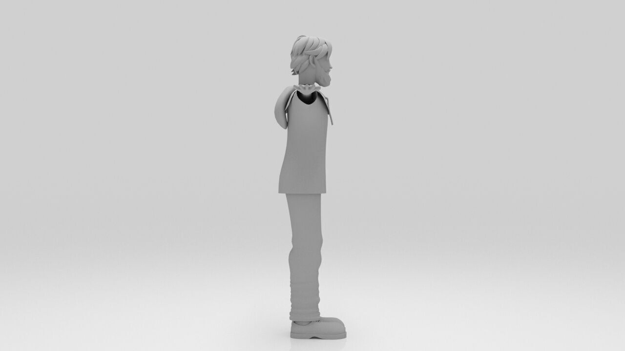 Character Marco Polo rigged lowpolys  Low-poly 3D model_7