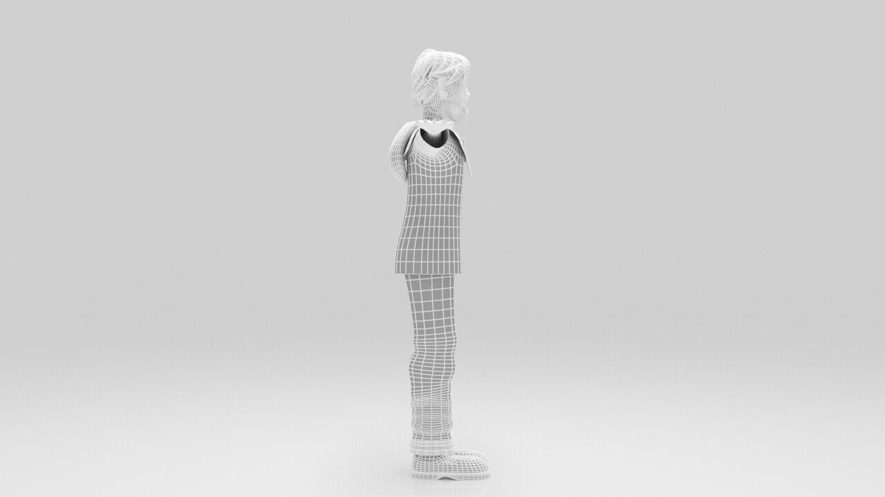 Character Marco Polo rigged lowpolys  Low-poly 3D model_11