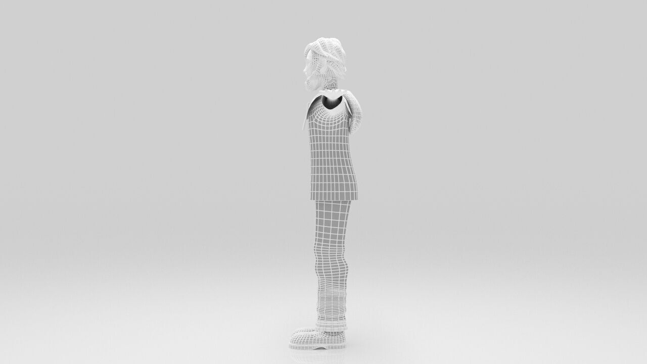 Character Marco Polo rigged lowpolys  Low-poly 3D model_9