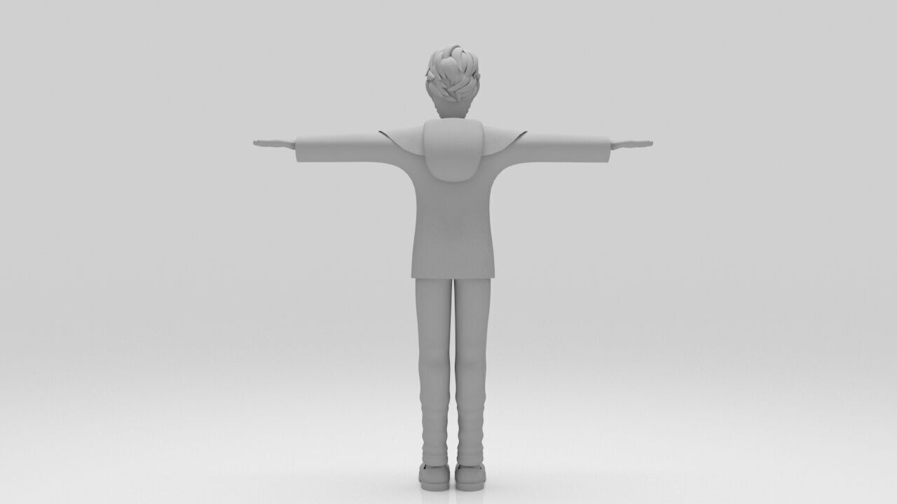 Character Marco Polo rigged lowpolys  Low-poly 3D model_6