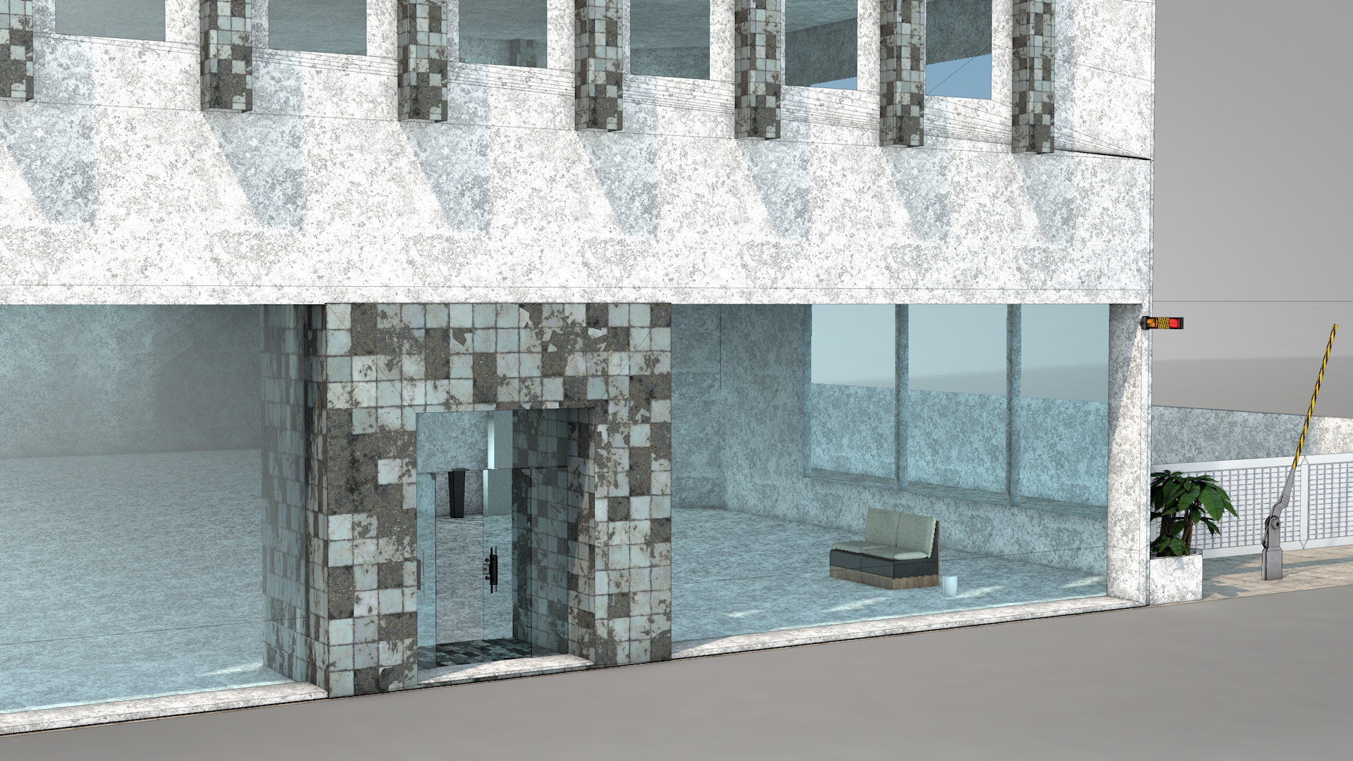 Apartment Building Floors 14 3D model_8