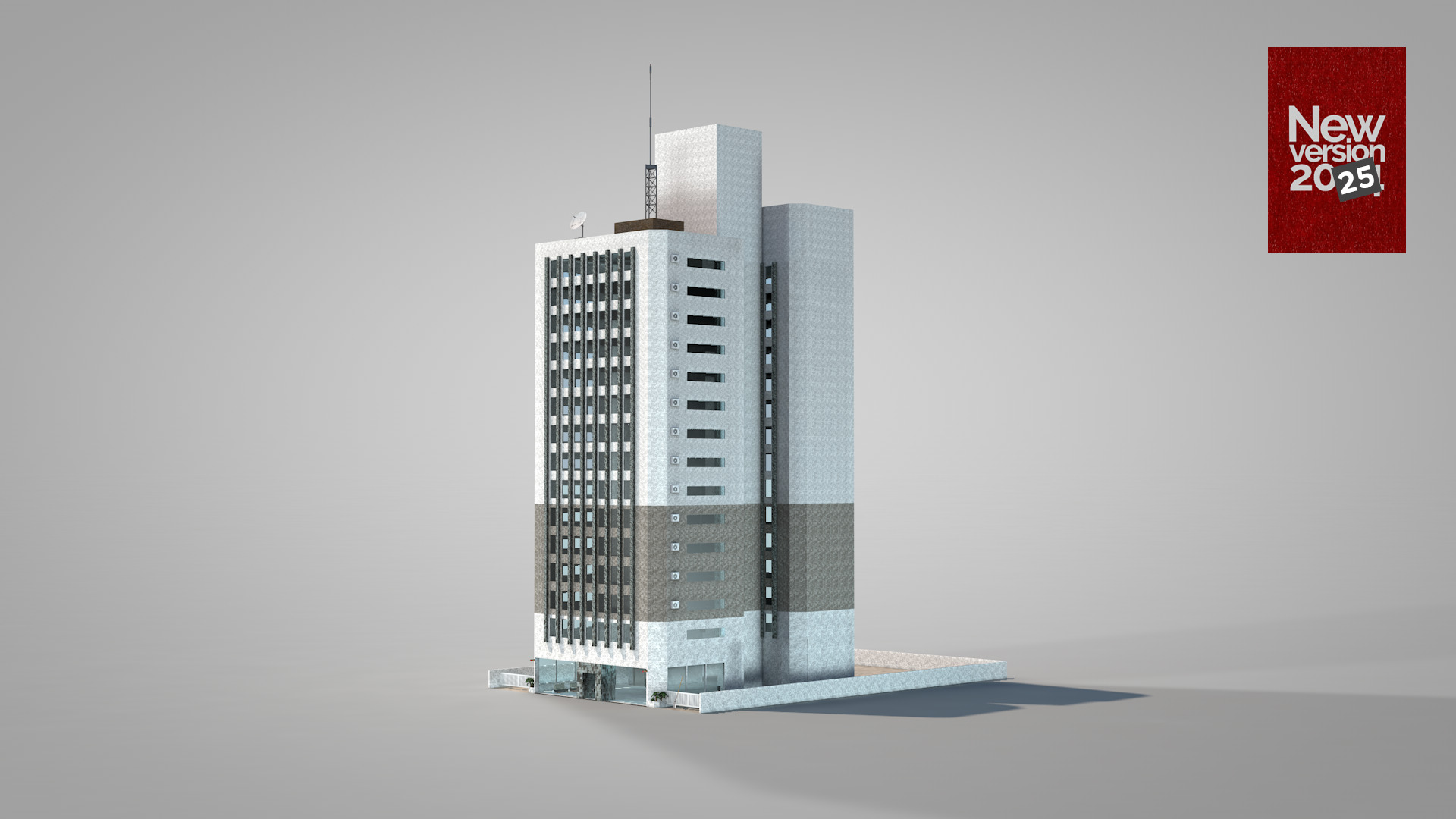 Apartment Building Floors 14 3D model_5