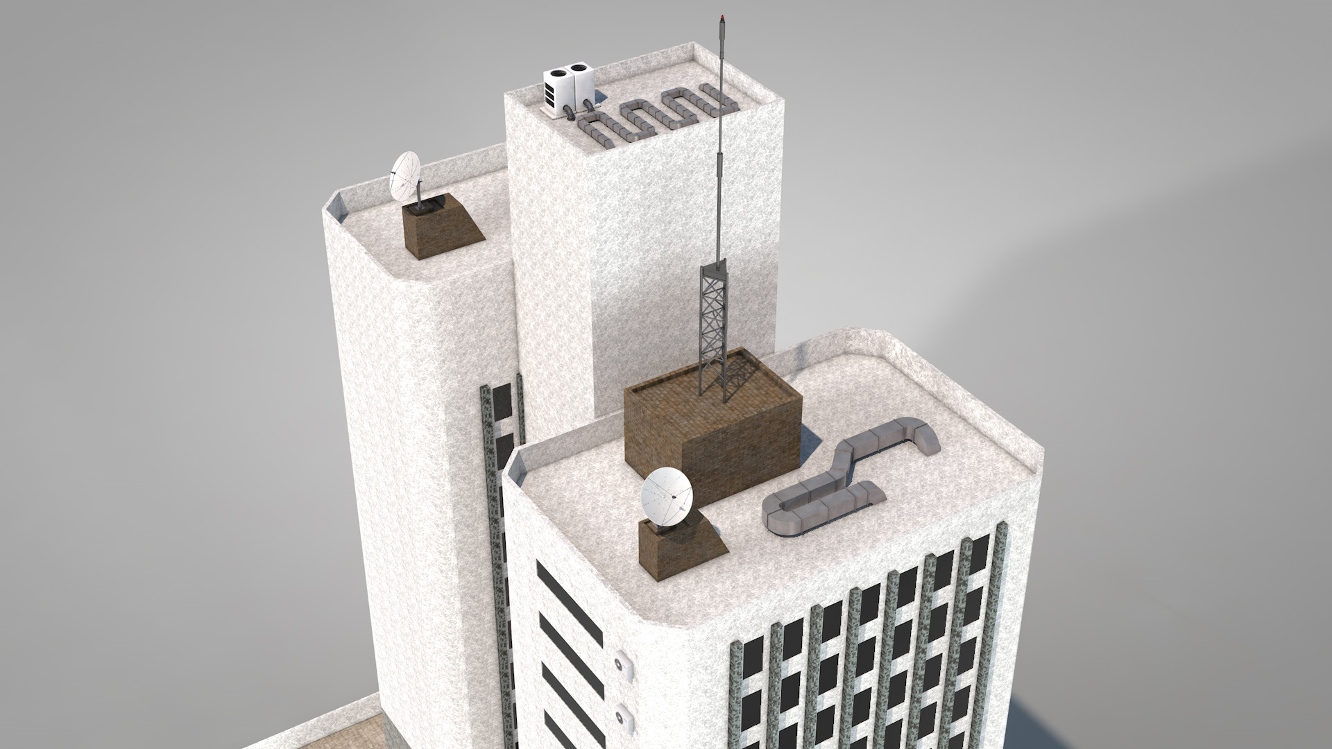 Apartment Building Floors 14 3D model_11