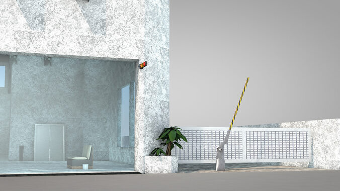 Apartment Building Floors 14 3D model 7