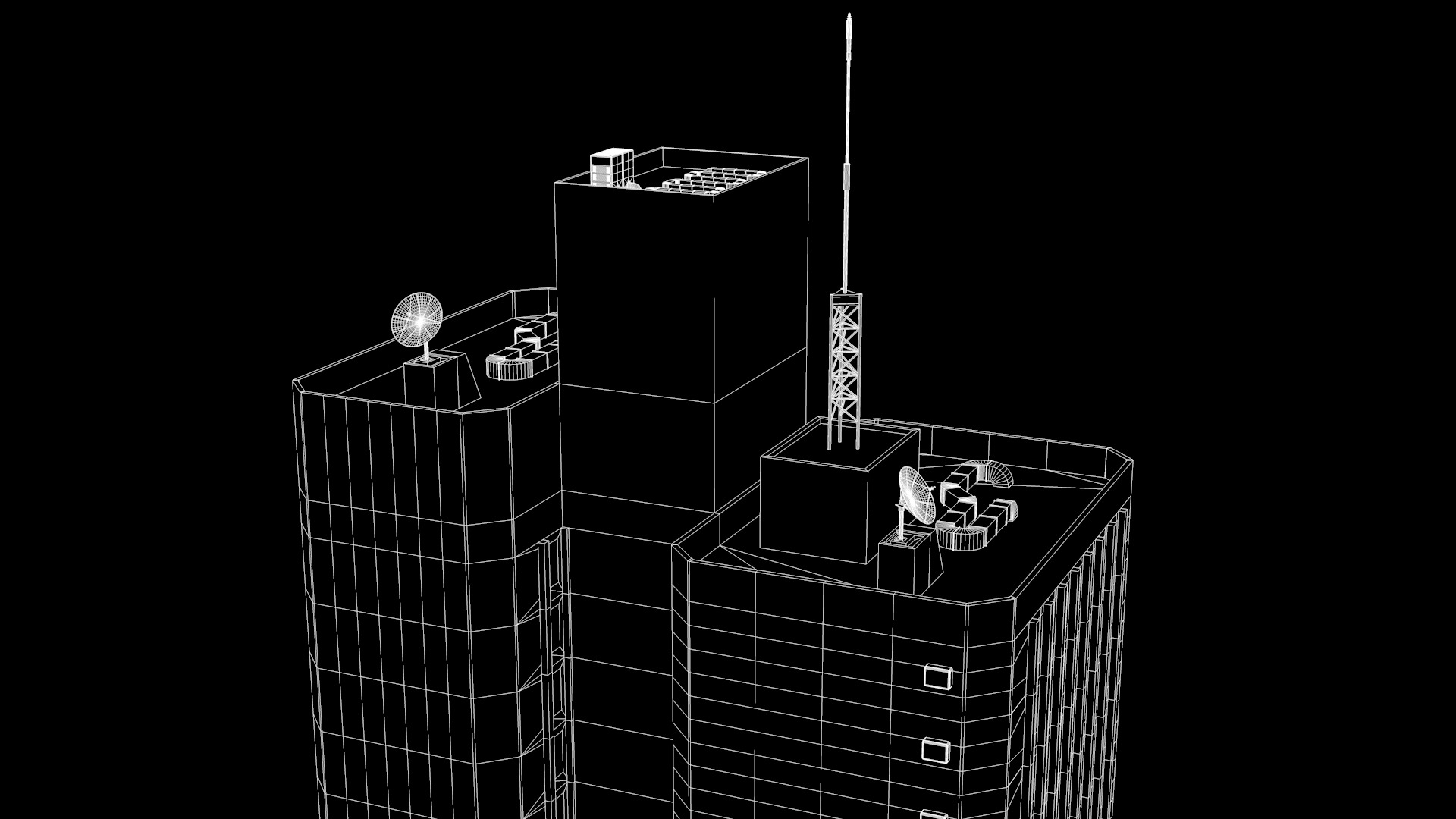Apartment Building Floors 14 3D model_13