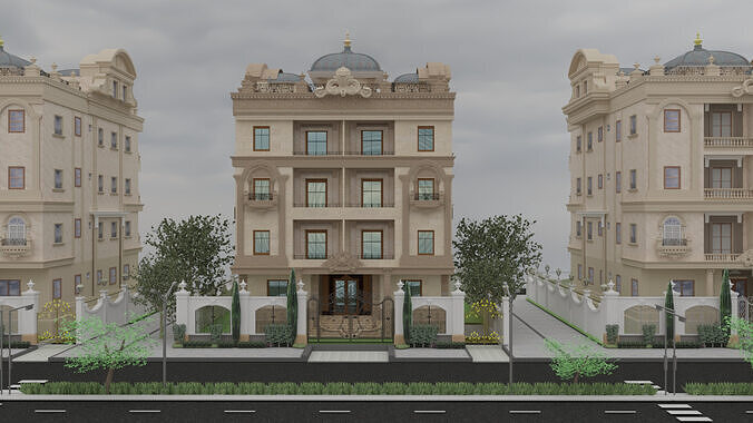 Neo Classic Exterior Design 3D model