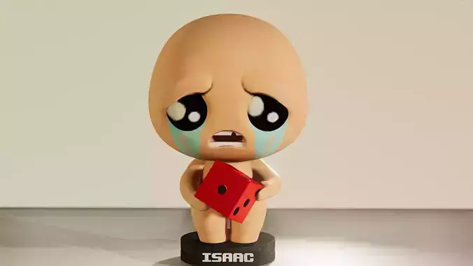 Isaac with the D6 3D print model