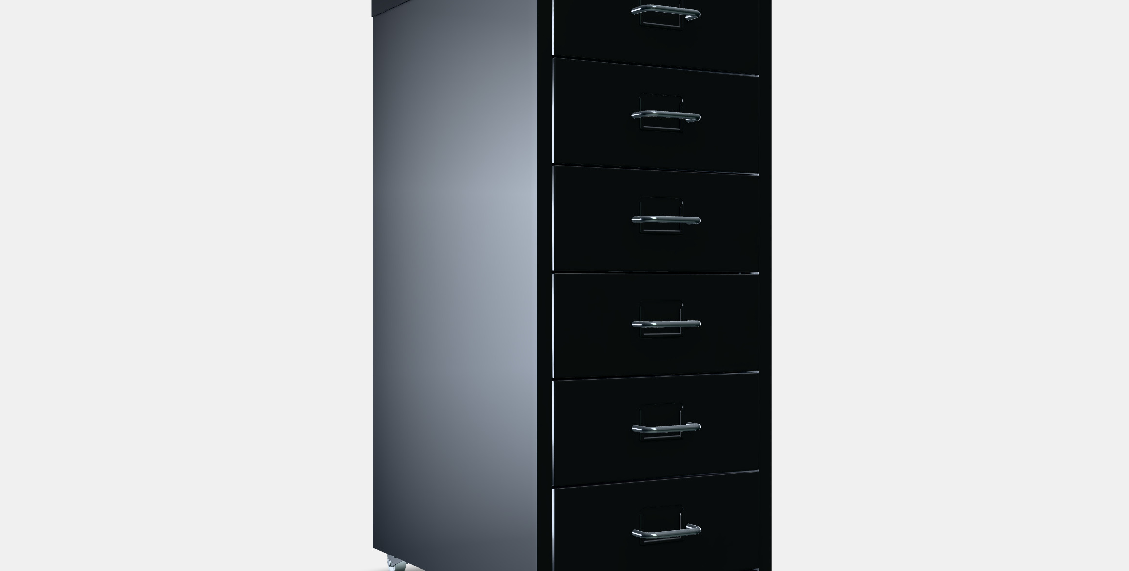 HELMER Drawer unit on castors 3 1 3D model_9