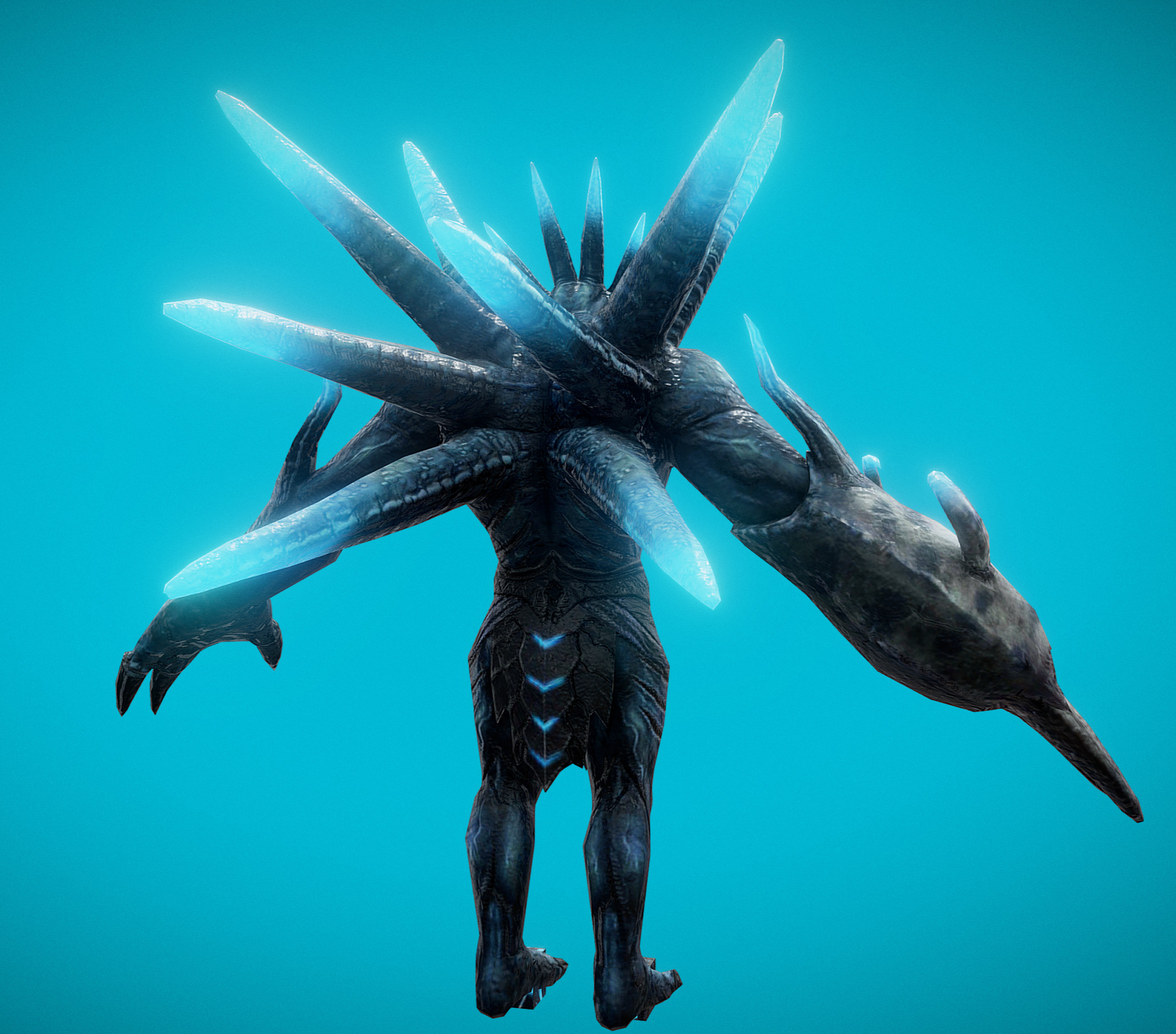 Cetus Low-poly 3D model_1