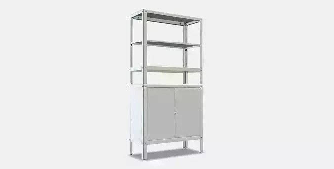 KOLBJORN Shelving unit with cabinet Low-poly 3D model