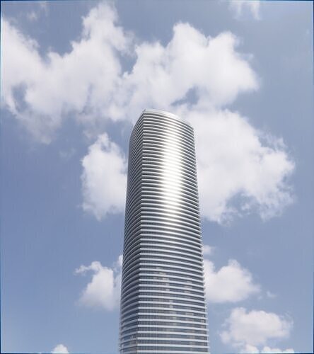 Parametric Building 1d3 3D model 7