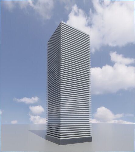 Parametric Building 1a4 3D model 3