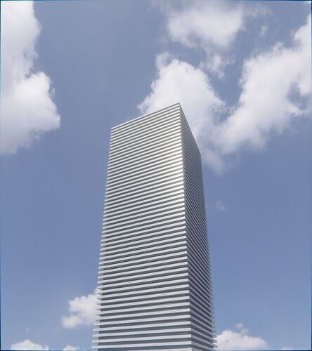 Parametric Building 1a4 3D model 7