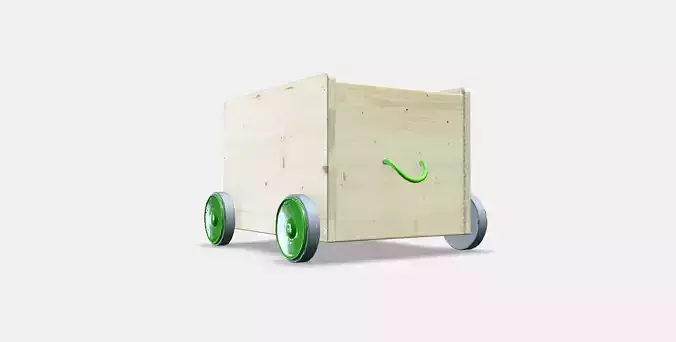 FLISAT Toy storage with wheels