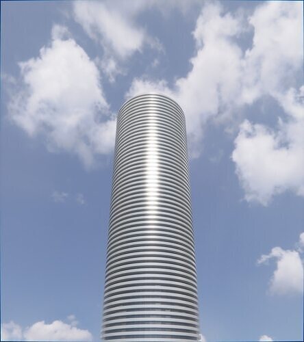 Parametric Building 1b4 3D model 5
