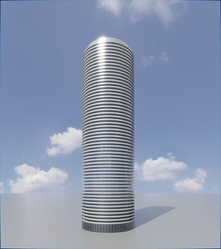 Parametric Building 1b4 3D model 4