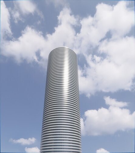 Parametric Building 1b4 3D model 6