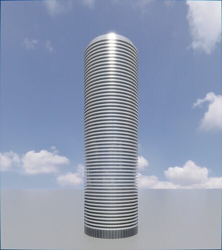 Parametric Building 1b4 3D model 2