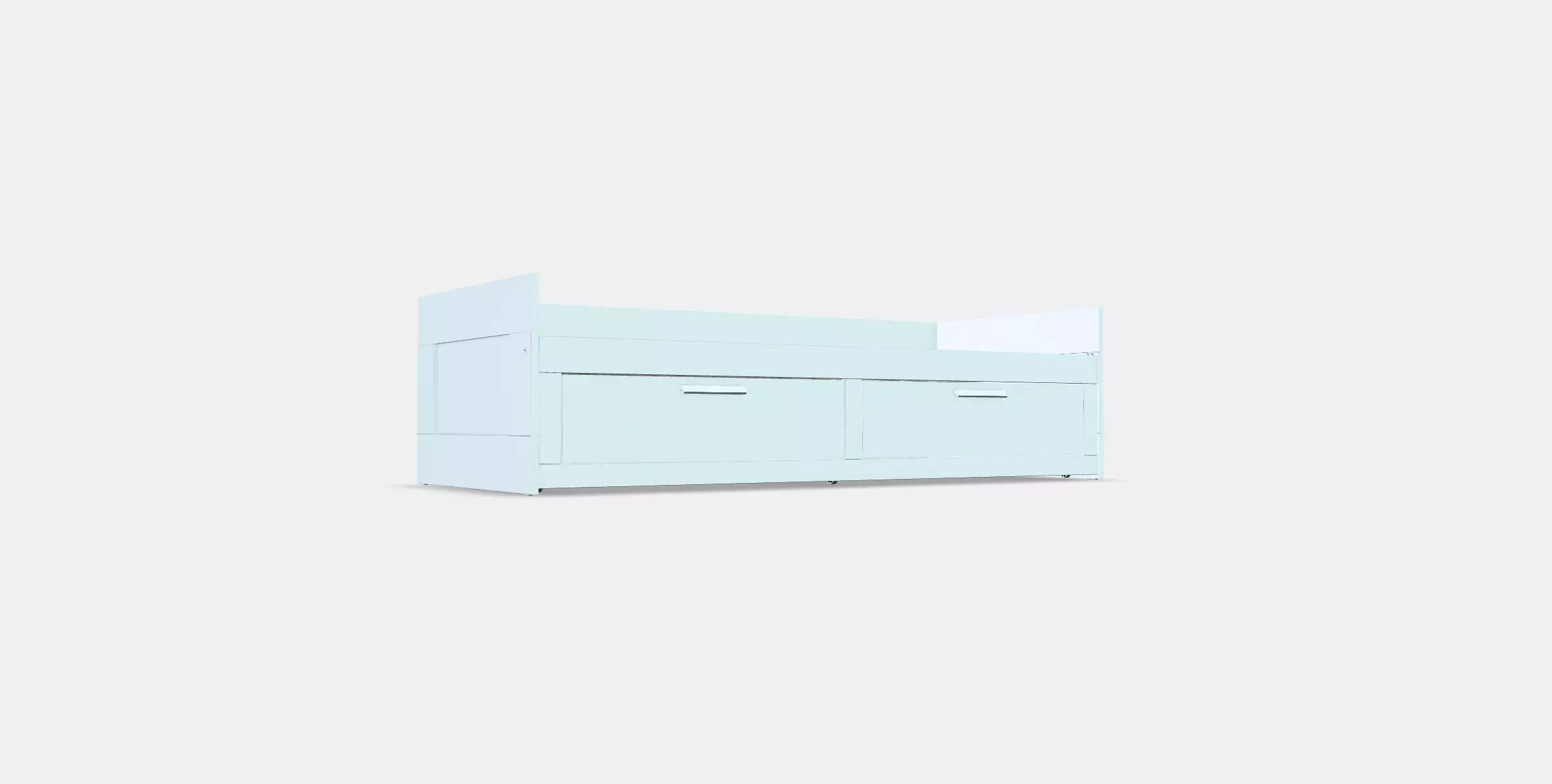 BRIMNES Day-bed frame with 2 drawers 3D model