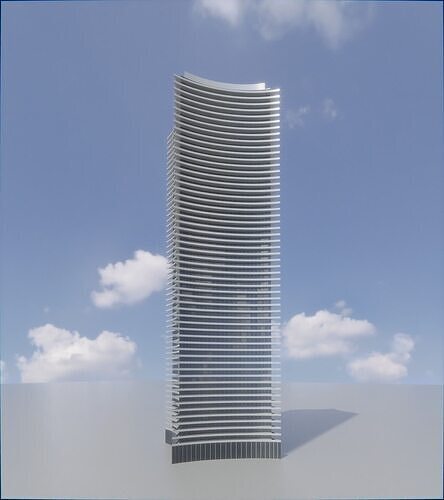 Parametric Building 1c4 3D model 4